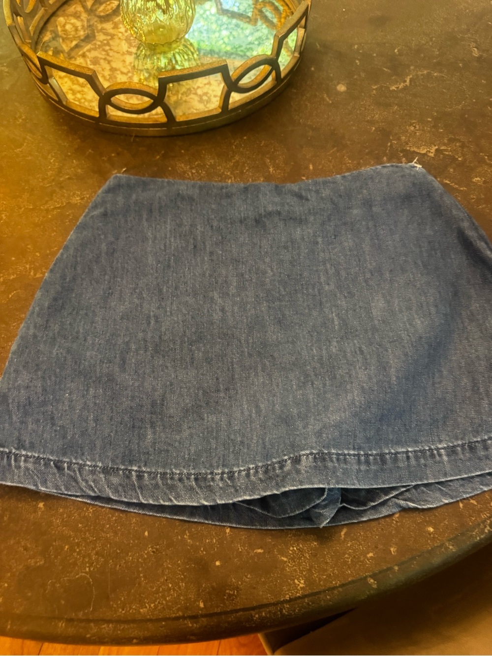 GAP Indigo Denim A-Line Mini Skirt - Picture 2 of 4